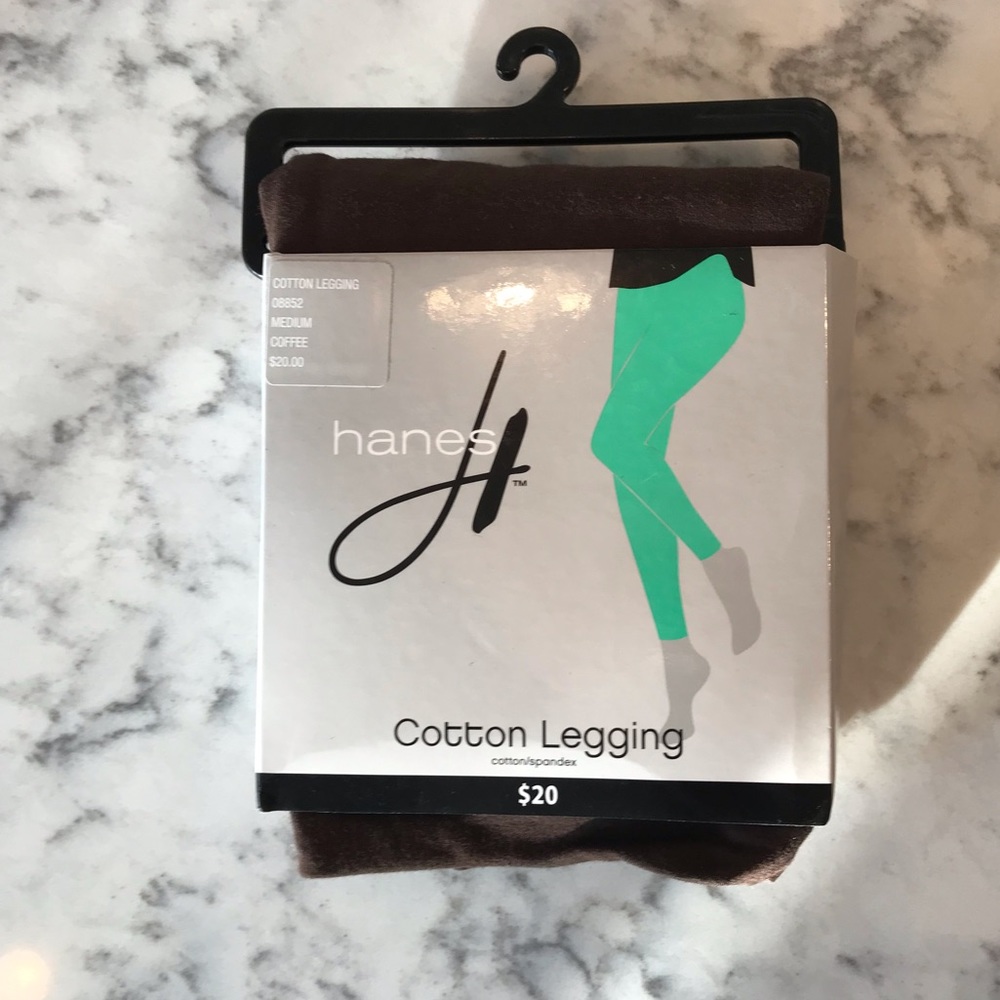 Cotton Legging Coffee in. medium